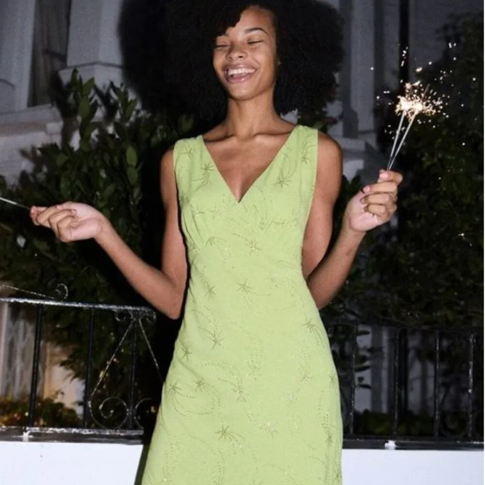 Rixo Sandrine - Glitter Star Chartreuse (green) - Picture 1 of 6